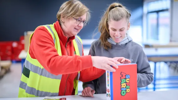 verpakken kinderschoenen