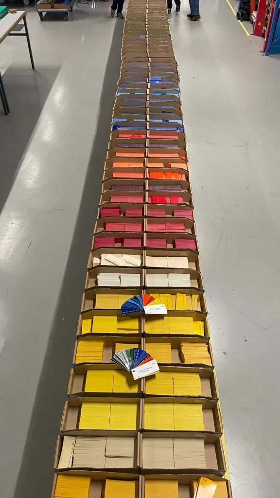 kleuren op tafel