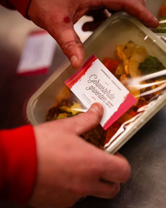 Food die luchtledig verpakt wordt